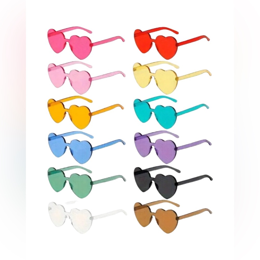 🌈 Rimless Heart Sunglasses
